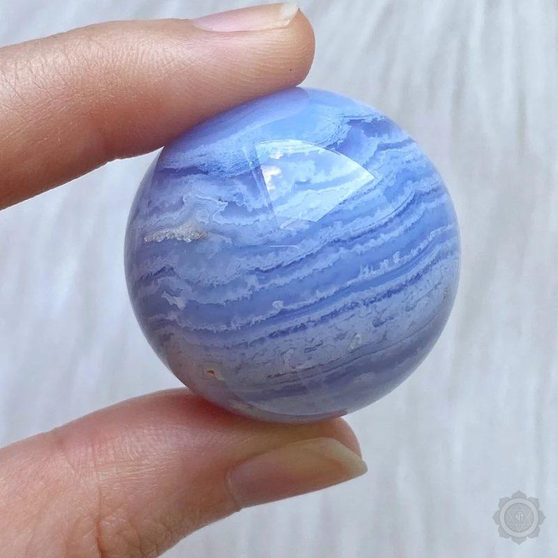 Blue Lace Agate Stone Ball