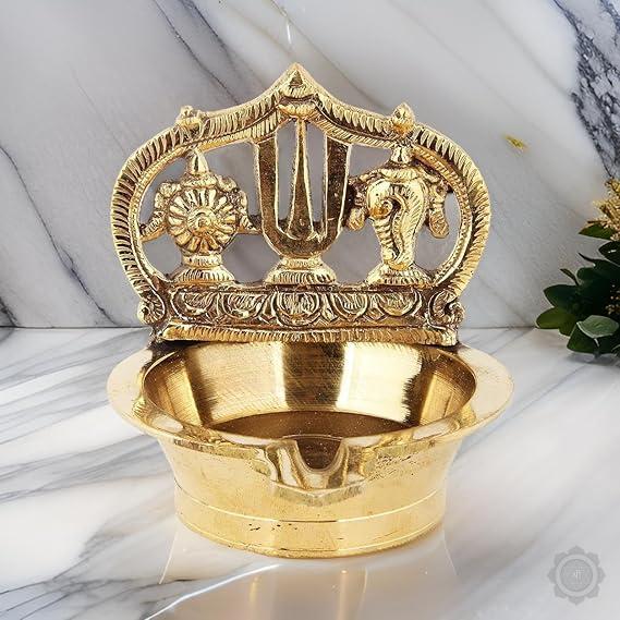 Vishnu Deepam - Brass