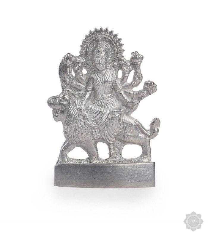 Abhimantrit Original Parad (Mercury Purified) Durga Mata Murti