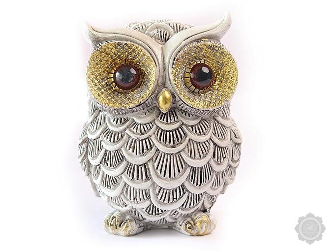 Owl Feng Shui & Vastu Ii Evil Eye Ii  Showpiece For Home Decor, Fantasy, Multicolor