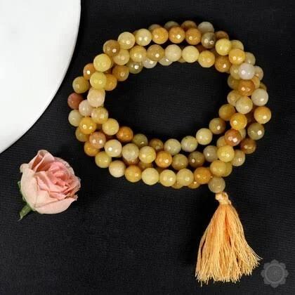Golden Quartz Mala