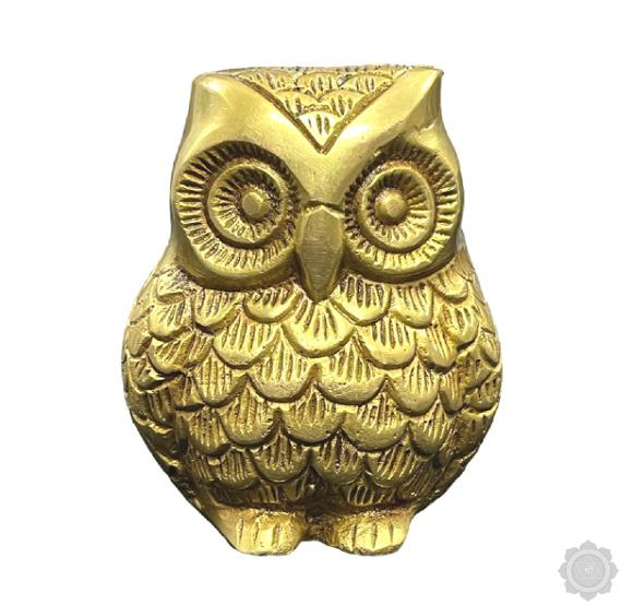 Owl Feng Shui Brass Showpiece for Vastu