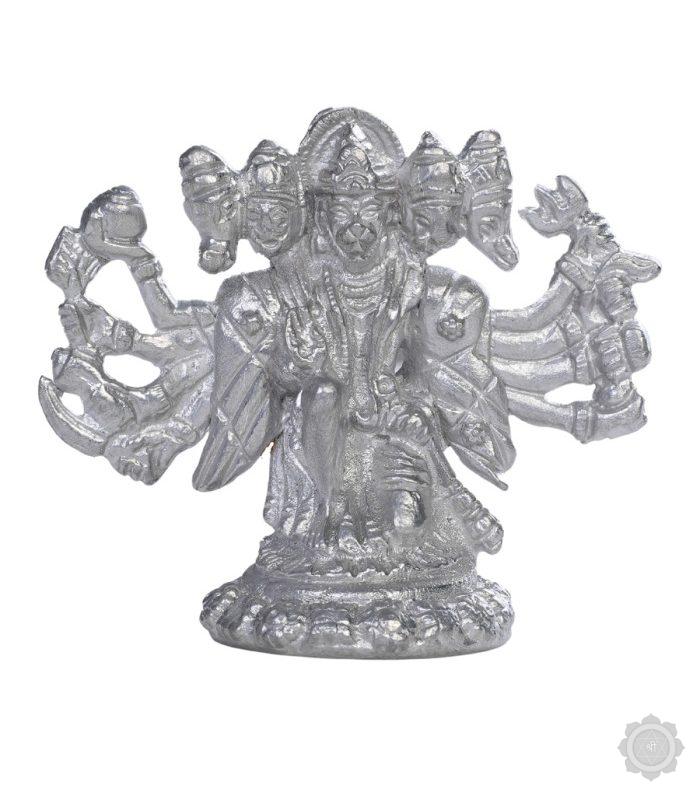 100% Original & Energized Parad (Mercury) Panchmukhi Hanuman Murti