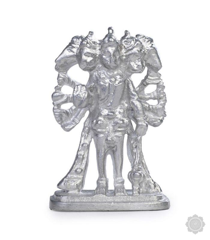 Original & Energized Parad (Mercury) Panchmukhi Hanuman Standing Murti