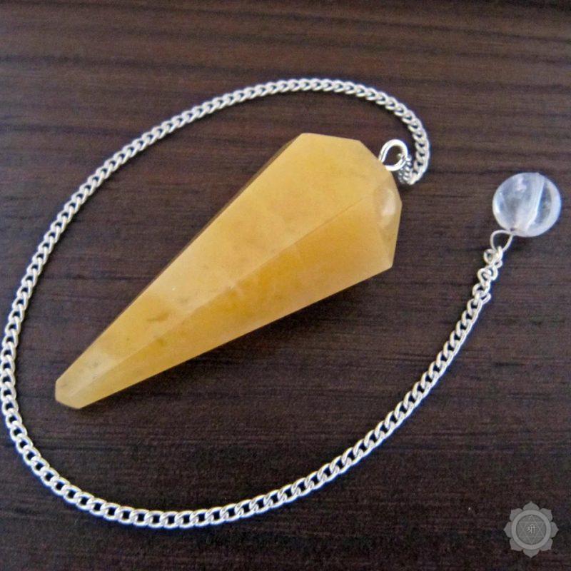 Golden Quartz Pendulum