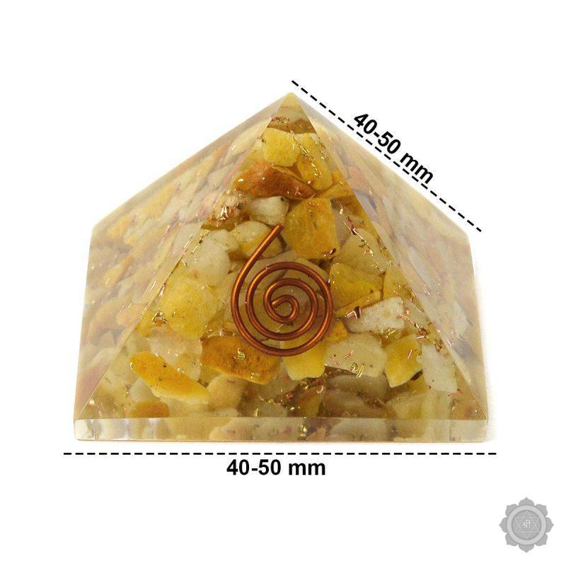 Golden Quartz Pyramid