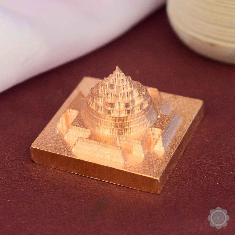 Pyramid Shree Yantra in Pure Copper