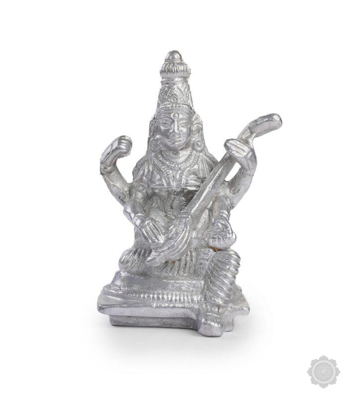 Abhimantrit Original Parad Maa Saraswati Murti