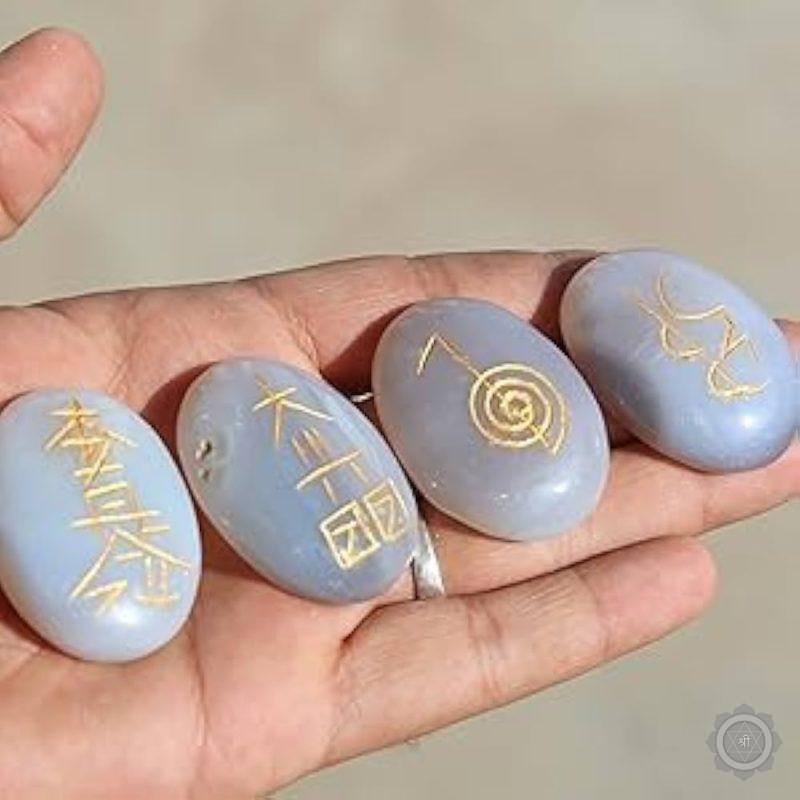Blue Lace Agate Reiki Set