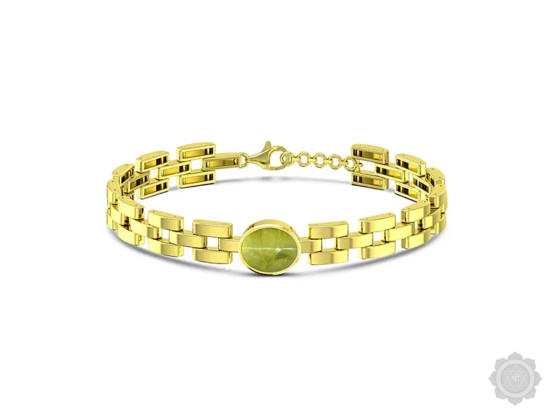 Chrysoberyl Cat's Eye Panchdhatu Bracelet (B3)