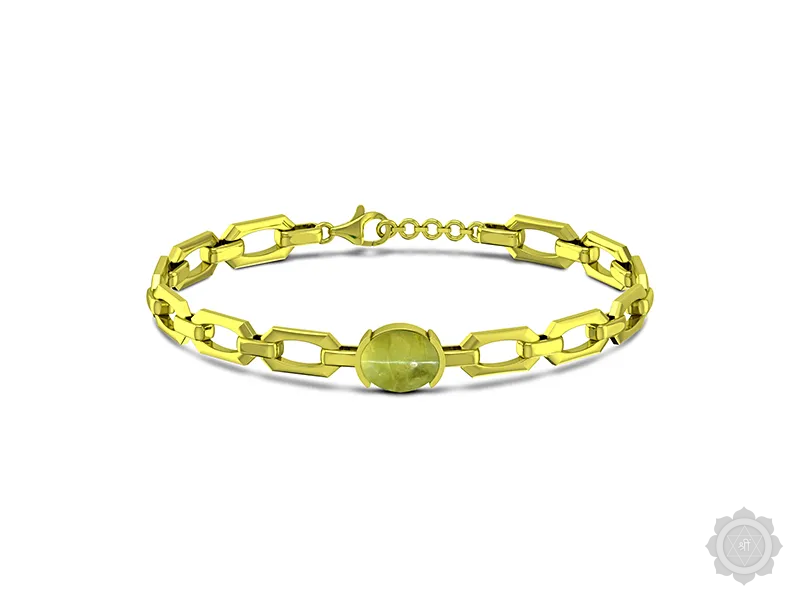 Chrysoberyl Cat's Eye Panchdhatu Bracelet (B5)