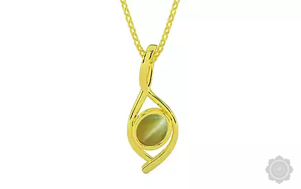 Panchdhatu Cat's Eye Pendant Limited Quality (P1)