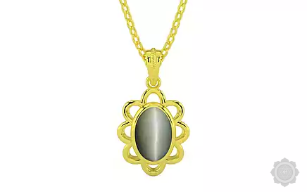 Panchdhatu Cat's Eye Pendant Fine Quality (P3)