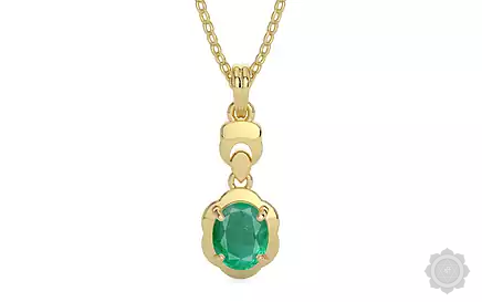 Ashtadhatu Emerald Pendant Limited Quality (P6)
