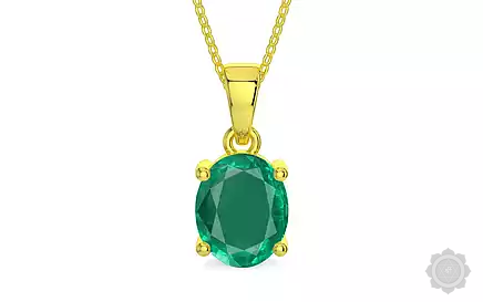 Panchdhatu Emerald Pendant Rare Quality (P10)