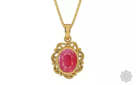 Gold Ruby Pendant Fine Quality (P5)