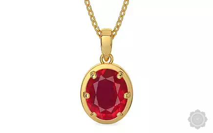 Gold Ruby Pendant Rare Quality (P8)