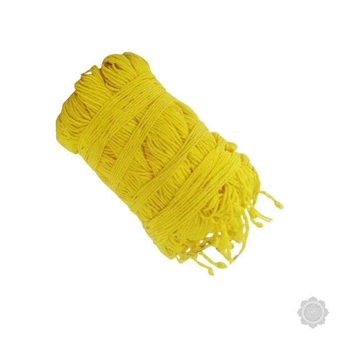 Pujahome Yellow Cotton Janeu