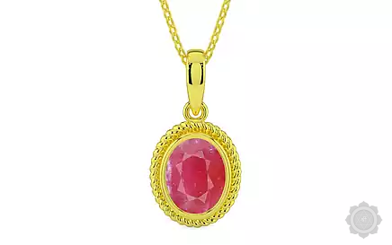 Panchdhatu Ruby Pendant Fine Quality (P7)