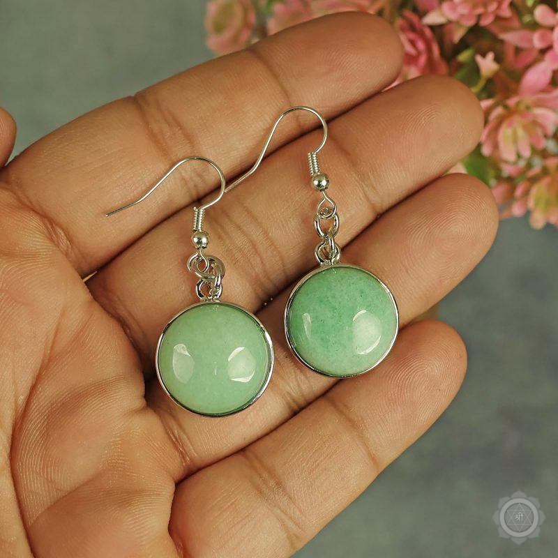 Green Fluorite Earring's