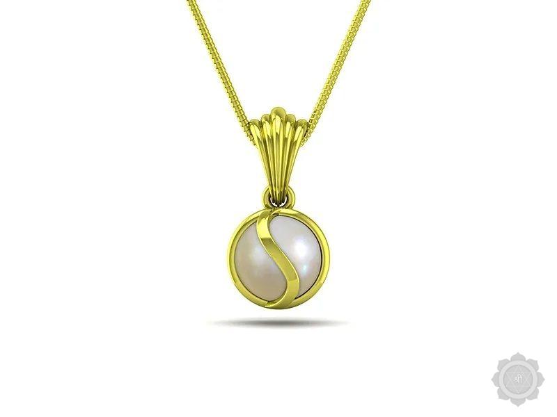 Pearl (Moti) Panchdhatu Pendant (DP2)
