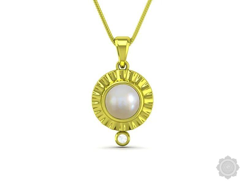Pearl (Moti) Panchdhatu Pendant (DP5)