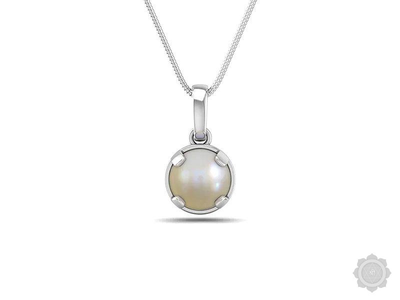 Pearl (Moti) Sterling Silver Pendant (DP1)