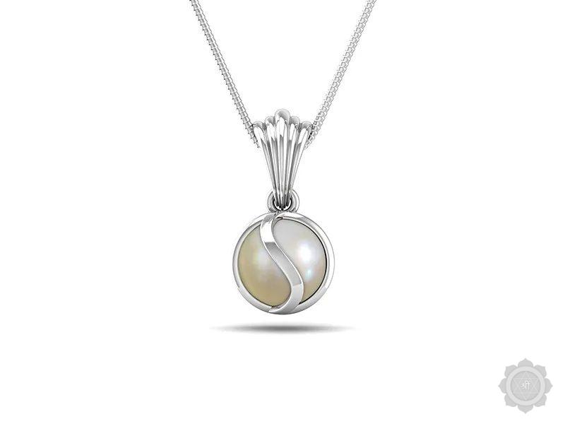 Pearl (Moti) Sterling Silver Pendant (DP2)