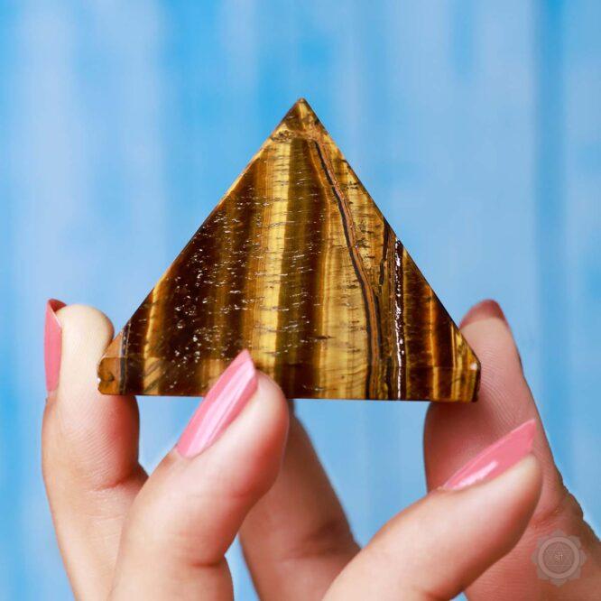 Tiger’s Eye Pyramid