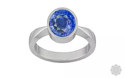 Sterling Silver Ceylon Blue Sapphire Ring Limited Quality (R9)