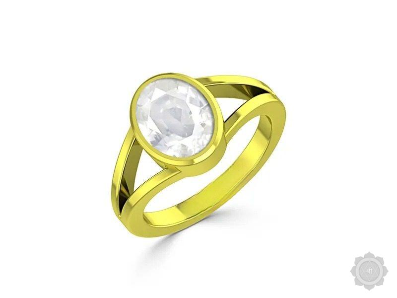 White Sapphire Panchdhatu Ring (A2)