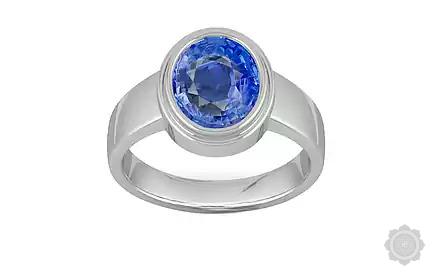 Sterling Silver Ceylon Blue Sapphire Ring Limited Quality (R3)