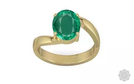 Ashtadhatu Zambian Emerald Ring Rare Quality (R2)