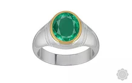 Goldcap Emerald Ring Rare Quality (R7)