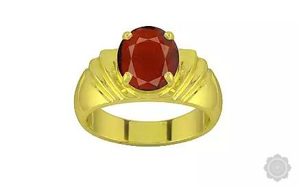 Panchdhatu Hessonite (Gomed) Garnet Ring Prime Quality (R4)