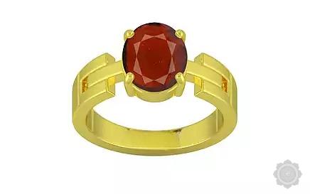 Panchdhatu Hessonite (Gomed) Garnet Ring Prime Quality (R8)