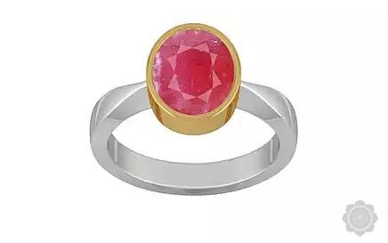 Gold Collet Ruby Ring Fine Quality (R9)