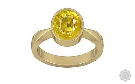 Ashtadhatu Yellow Sapphire Ring Limited Quality (R9)