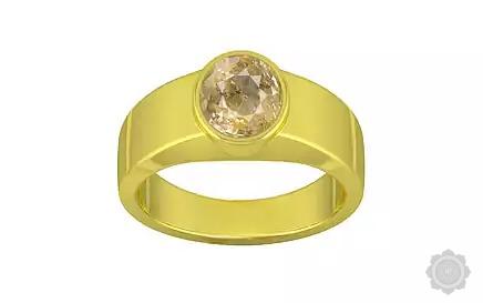 Panchdhatu Ceylon Yellow Sapphire Ring Fine Quality (R10)
