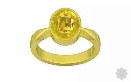 Panchdhatu Yellow Sapphire Ring Limited Quality (R9)