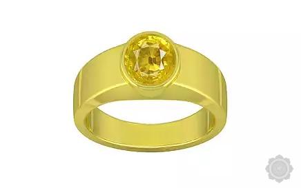 Panchdhatu Yellow Sapphire Ring Limited Quality (R10)