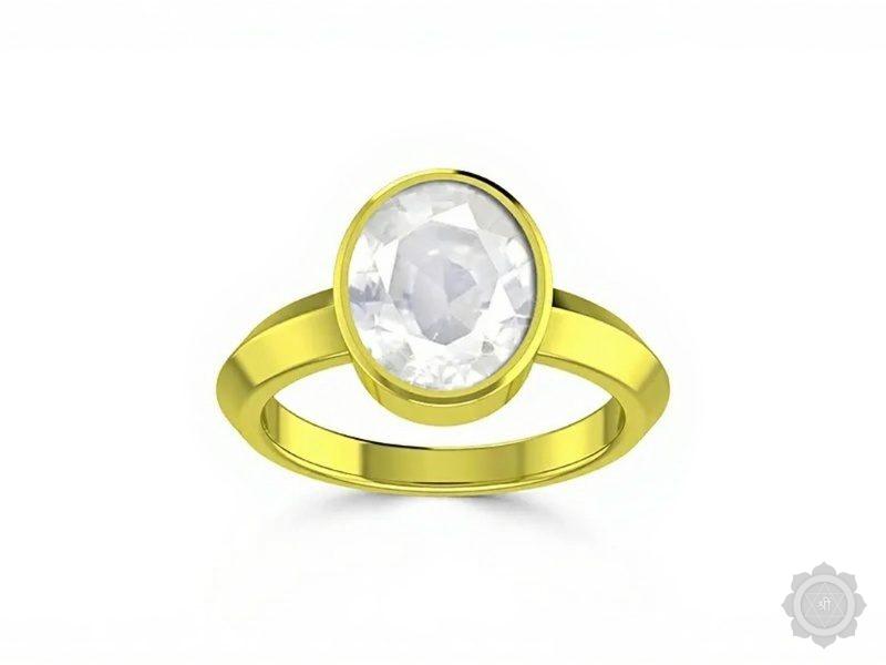 White Sapphire Panchdhatu Ring (A1)