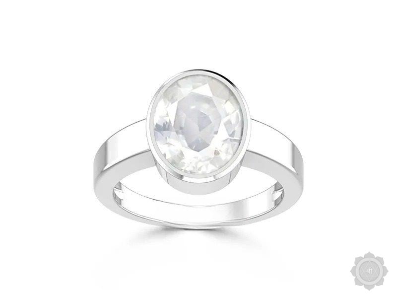 White Sapphire Sterling Silver Ring (R1)