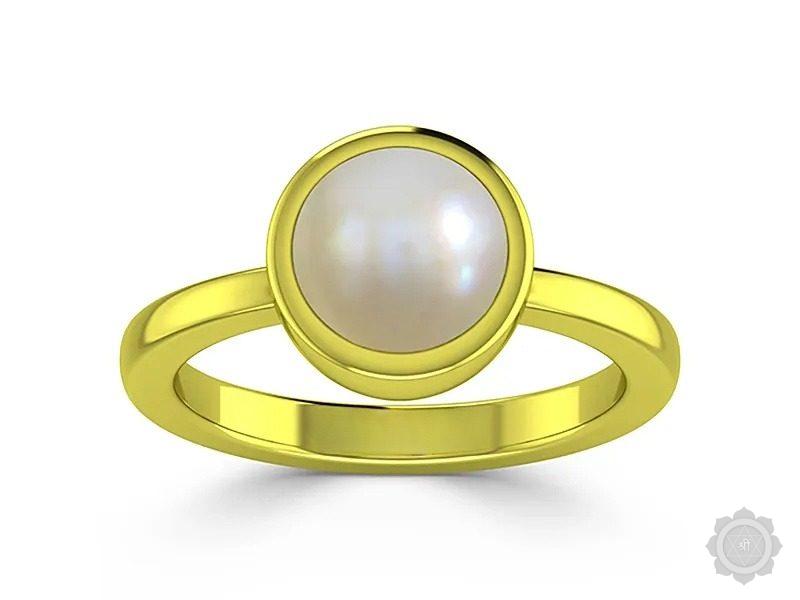 Pearl (Moti) Panchdhatu Ring (AP1)