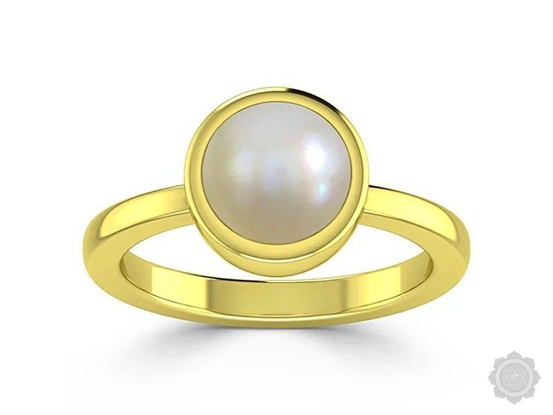 Pearl (Moti) Gold Ring (AP1)