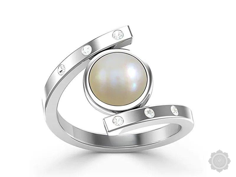 Pearl (Moti) Sterling Silver Ring (AP10)