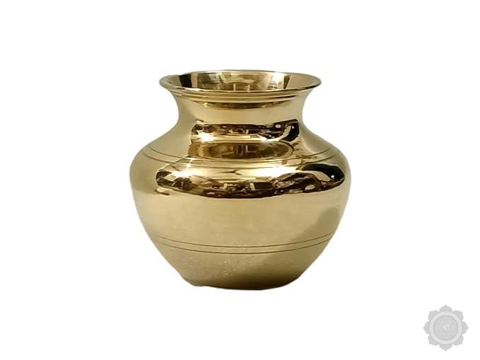 SK METALS Brass Puja Kalash Lota
